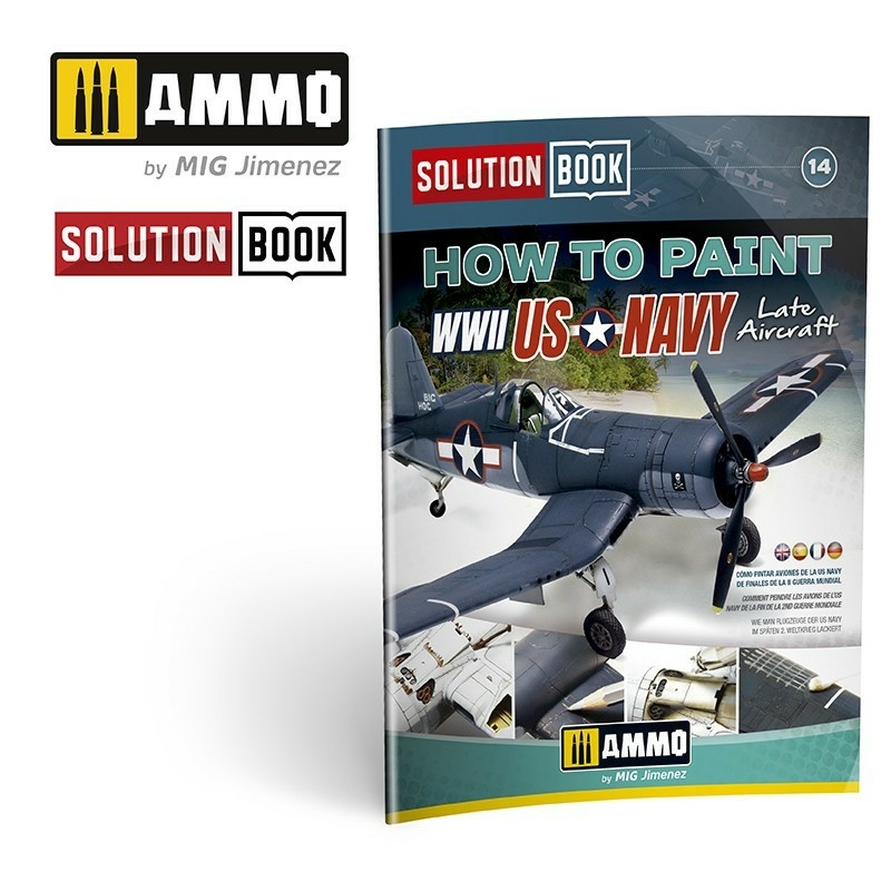 AMIG6523 Ammo Mig Книга Solution Book 14 - How to Paint US Navy WWII Late (английский)	
