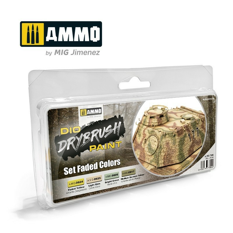AMIG7306 Ammo Mig Набор красок DRYBRUSH Выцветшие цвета