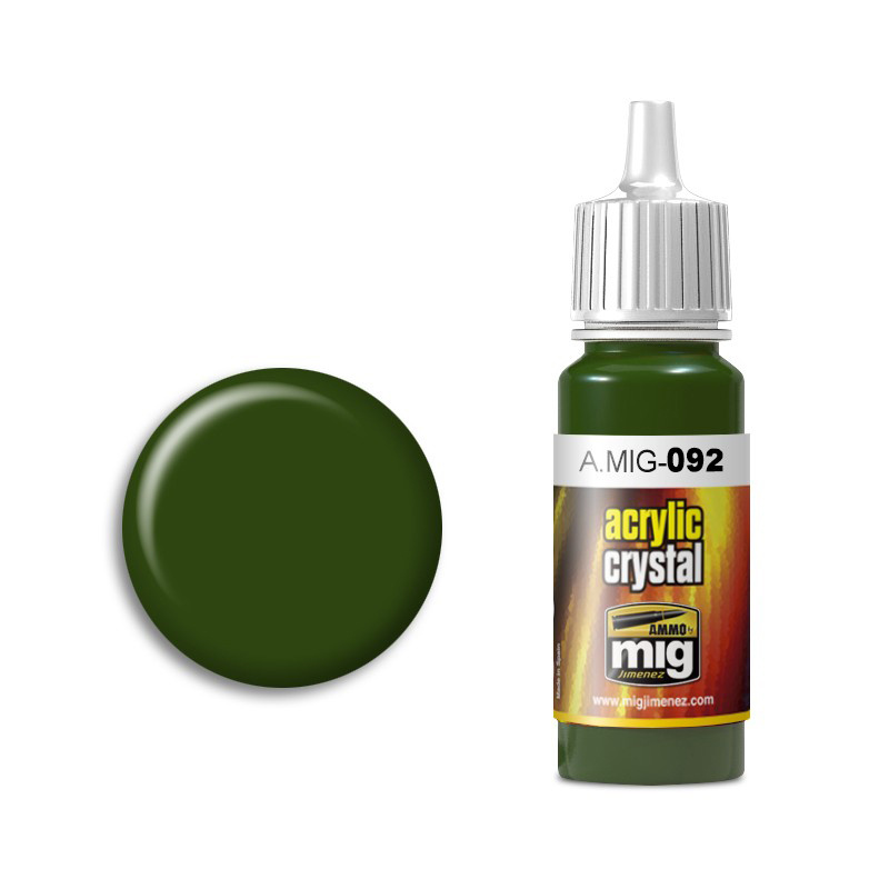 AMIG0092 Ammo Mig CRYSTAL GREEN (Зелёная)
