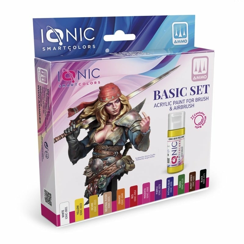 IONIC-0500 Ammo Mig Набор базовых красок IONIC / Basic Set