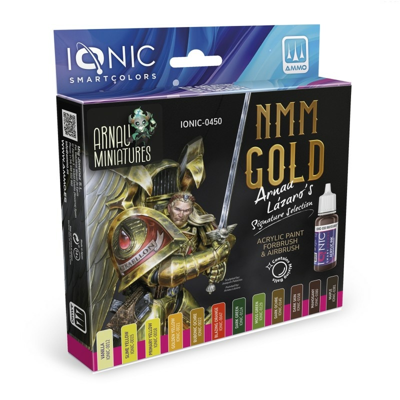IONIC-0450 Ammo Mig Набор золотых красок от Арнау Лазаро / IONIC NMM Gold Arnau Lazaro Set