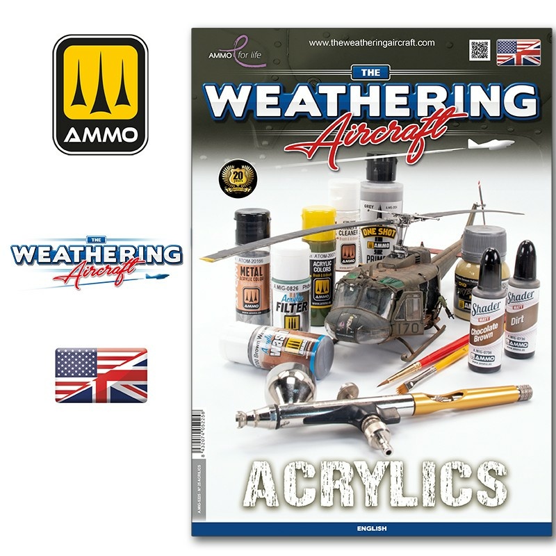 AMIG5225 Ammo Mig Журнал THE WEATHERING AIRCRAFT 25 - Акриловые краски (на английском языке) / Acrylics (English)