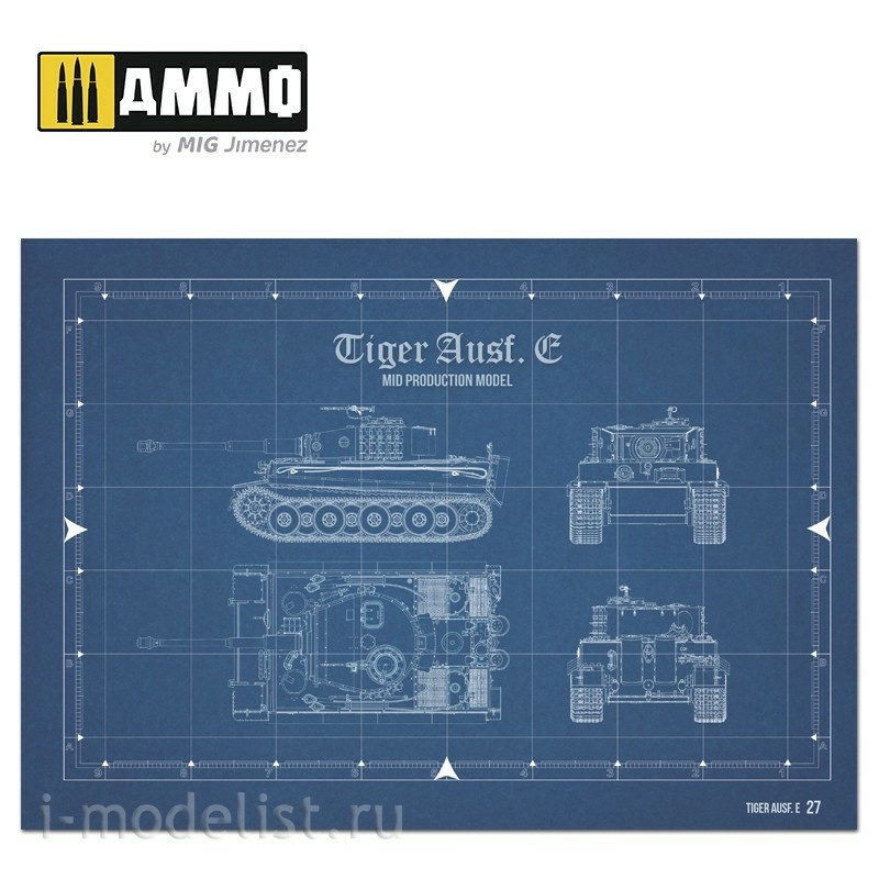AMIG6024 Ammo Mig Руководство для моделистов - Tiger Ausf.E / Tiger Ausf.E – VISUAL MODELERS GUIDE (Английский и испанский язык)