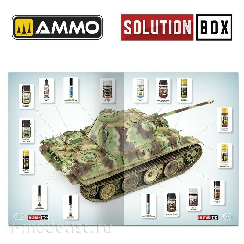 AMIG6529 Ammo Mig Книга SOLUTION BOOK 23 - Как окрашивать немецкую технику времен Второй мировой войны (многоязычная) / How to Paint WWII German Late War Vehicles (Multilingual Book)