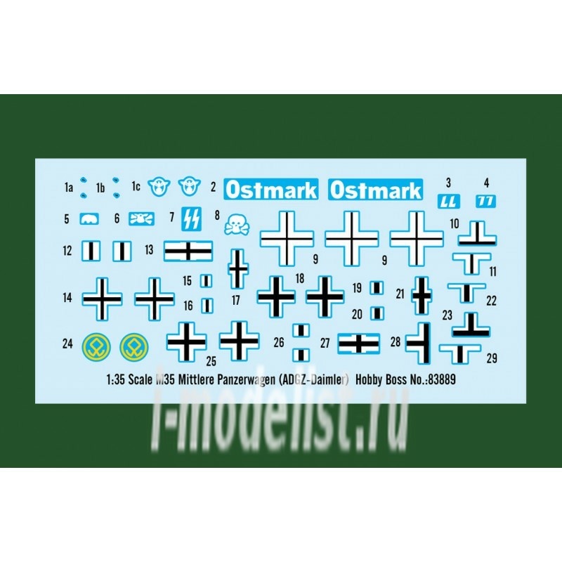 83889 HobbyBoss 1/35 БТР M35 Mittlere Panzerwagen (ADGZ-Daimler)