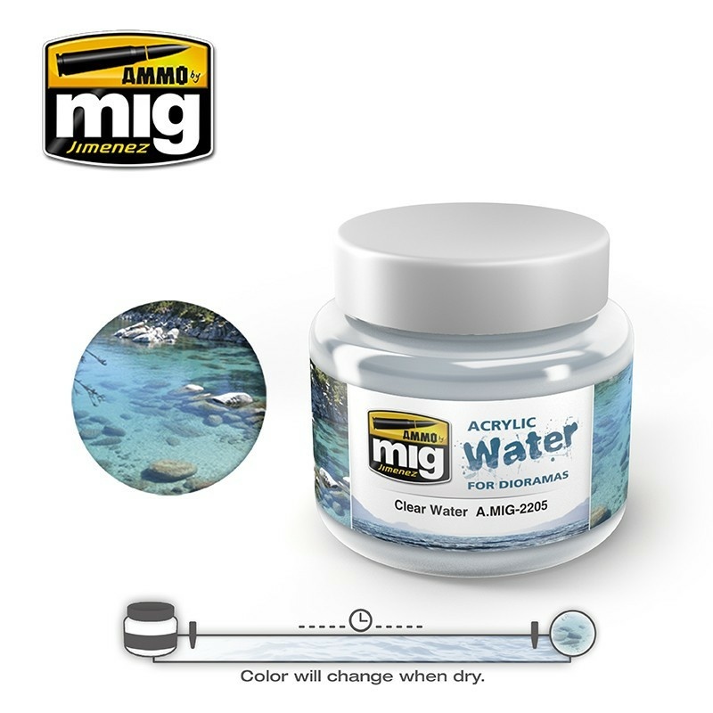 AMIG2205 Ammo Mig Акриловый гель для имитации чистой воды / Clear Water