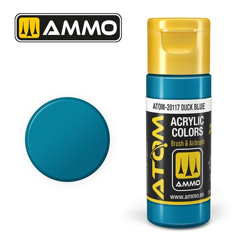ATOM20117 Ammo Mig Акриловая краска ATOM COLOR Синее утиное яйцо / Duck Blue