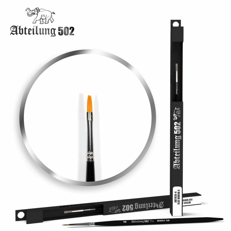 ABT-835-4 Abteilung 502 Кисть плоская 4 / Flat Brush 4