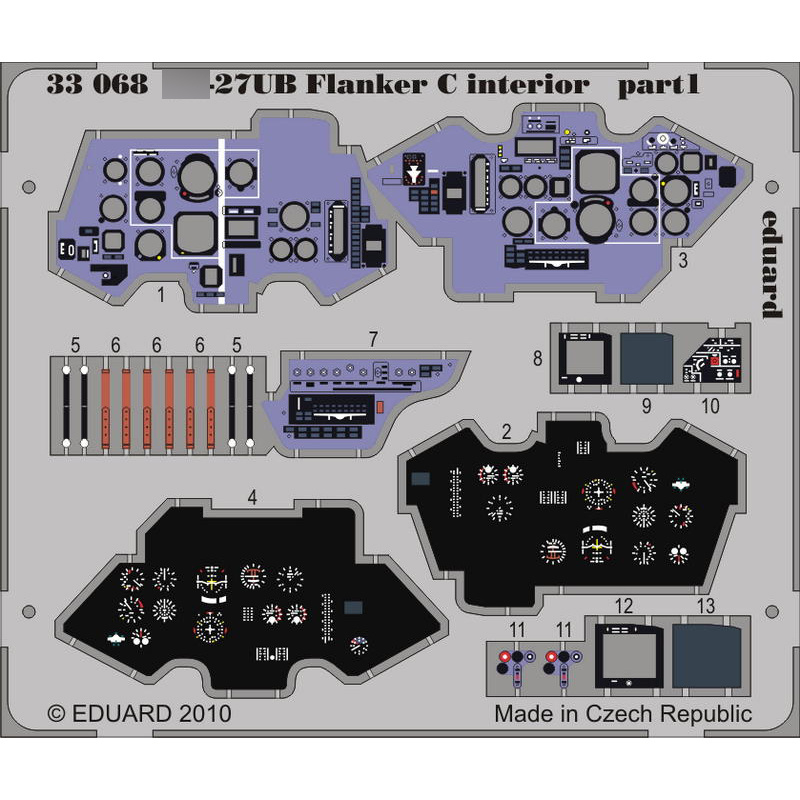 33068 Eduard 1/32 Фототравление С-27UB Flanker C interior S.A.   