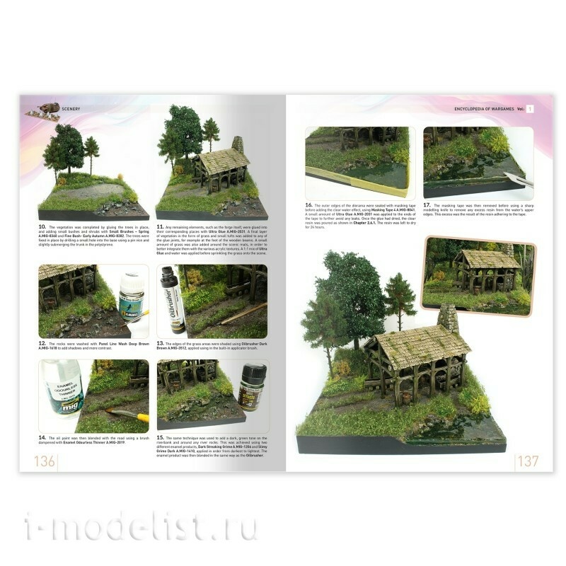 IONIC1300 Ammo Mig Книга ENCYCLOPEDIA of WARGAMES том 1: Декорации / Vol.1: Scenery (Английский язык)