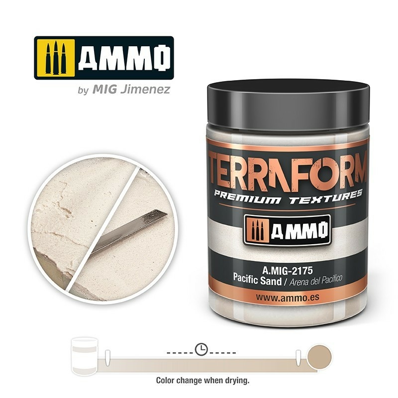 AMIG2175 Ammo Mig Акриловая текстура IONIC DRYBRUSH Тихоокеанский песок / Pacific Sand