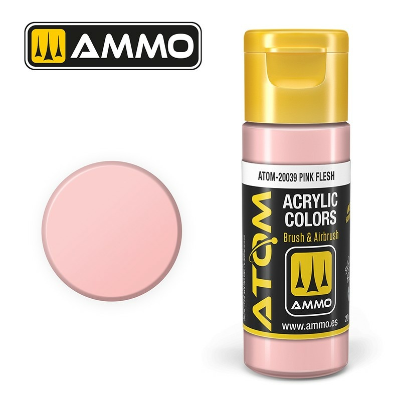 ATOM20039 Ammo Mig Акриловая краска ATOM COLOR Телесно-розовый / Pink Flesh