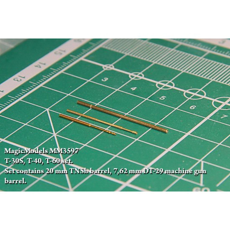 MM3597 Magic Models 1/35 Комплект стволов 20-мм пушки ТНШ и пулемета ДТ-29 для Т-30, Т-40, Т-60. 