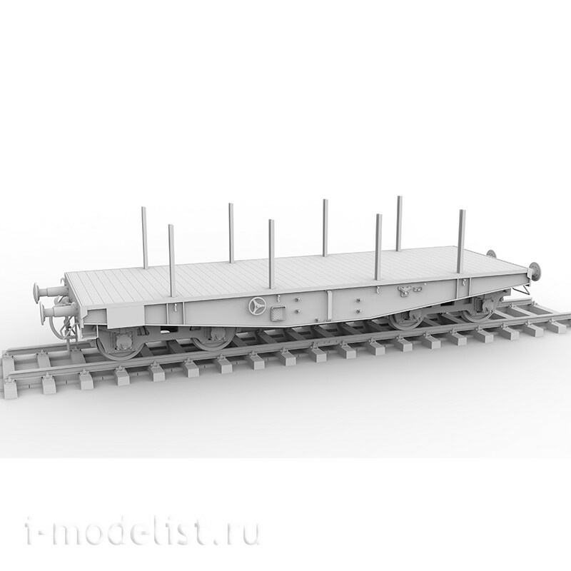 AK35501 AK Interactive 1/35 Немецкий железнодорожный вагон с тяжёлой платформой типа SSYS