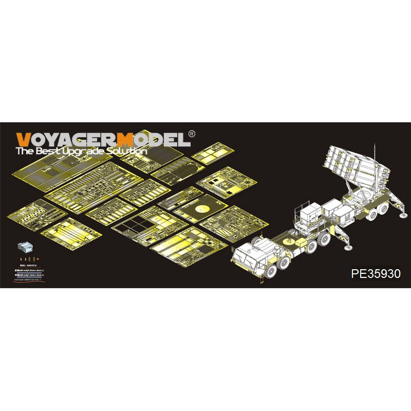 PE35930 Voyager Model 1/35 Фототравление для Modern U.S. M983 w/MIM-104F Patriot SAM System PAC-3 Базовый