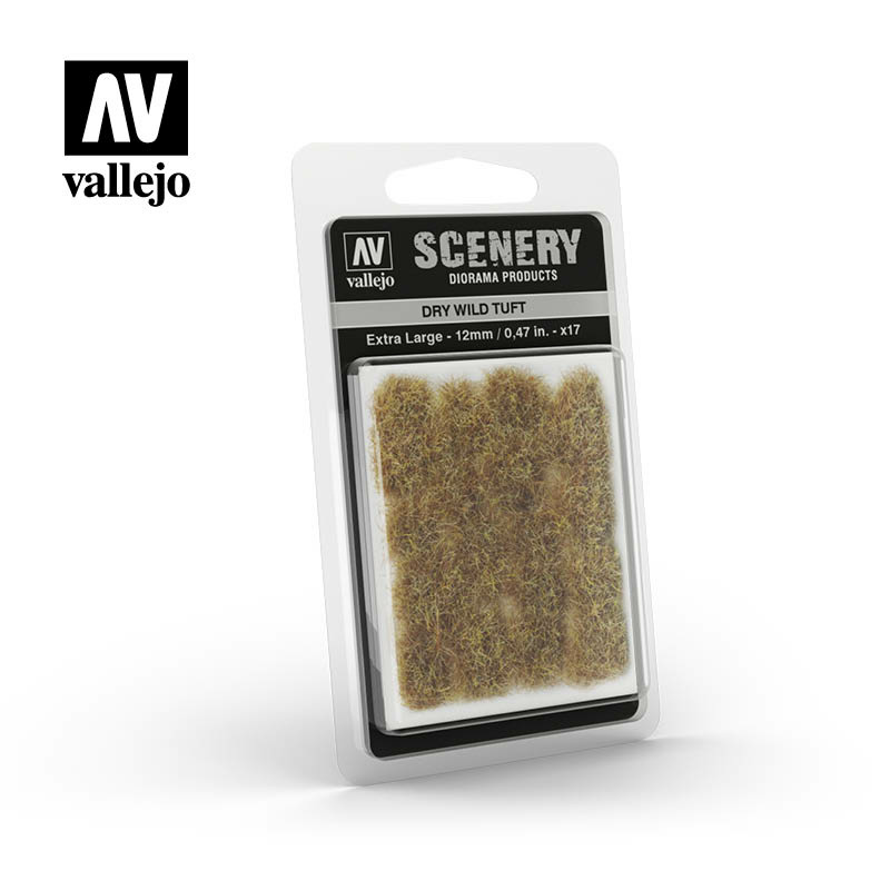 SC425 Vallejo Пучки травы сухие 12 мм / Wild Tuft – Dry 12 mm