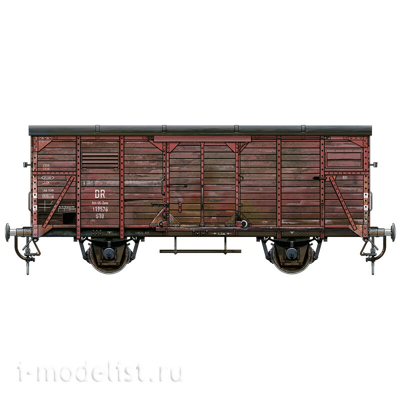 AK35502 AK Interactive 1/35 Немецкий железнодорожный крытый вагон Gedeckter Güterwagen G 10