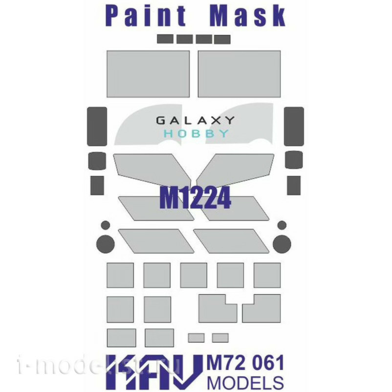 M72 061 KAV models 1/72 Окрасочная маска на остекление М1224 Maxx Pro MEAP