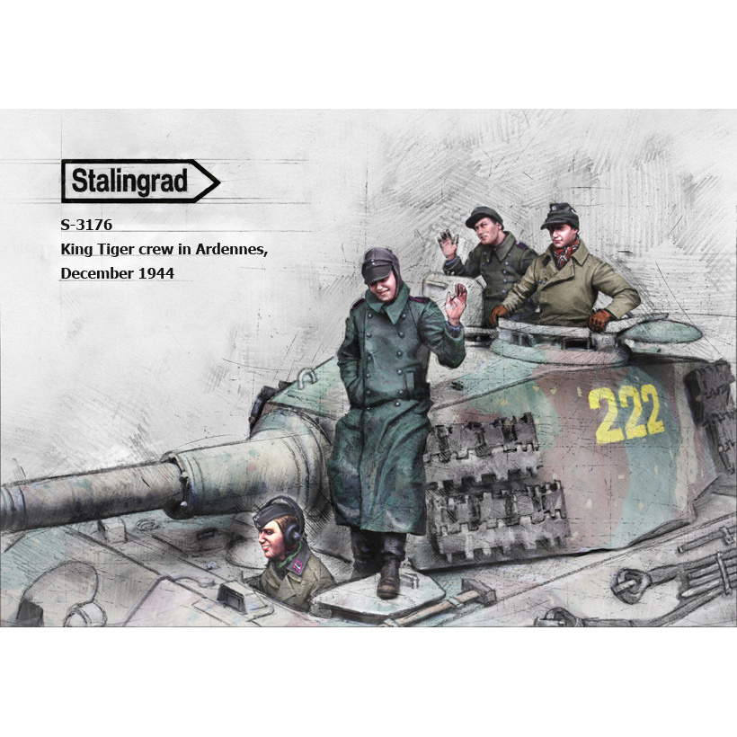 S-3176 Stalingrad 1/35 King Tiger crew in Ardennes