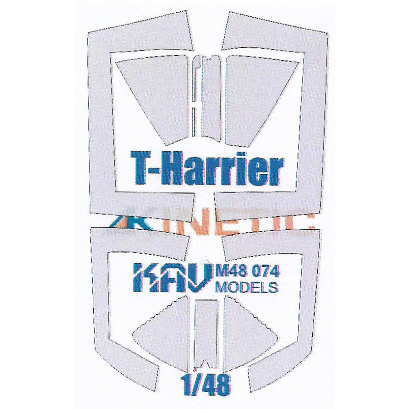 M48 074 KAV models 1/48 Окрасочная маска на остекление T-Harrier (Kinetic)