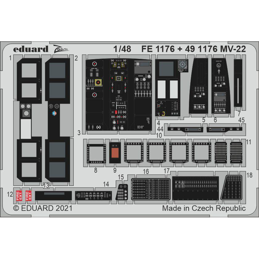 FE1176 Eduard 1/48 Фототравление для MV-22