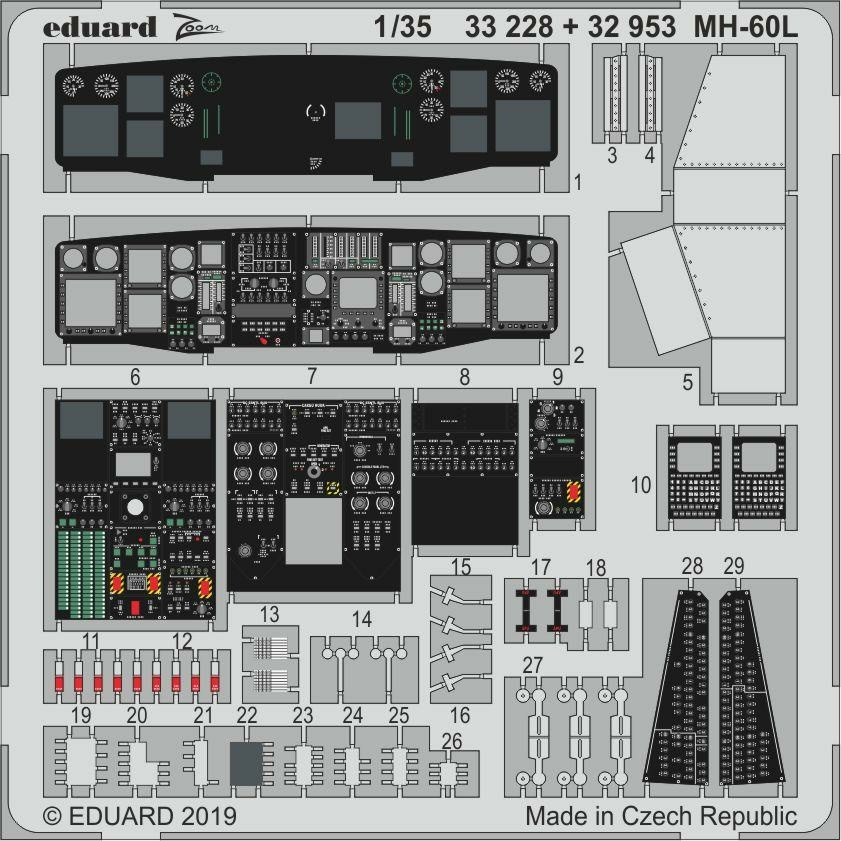 33228 Eduard 1/35 Фототравление для MH-60L