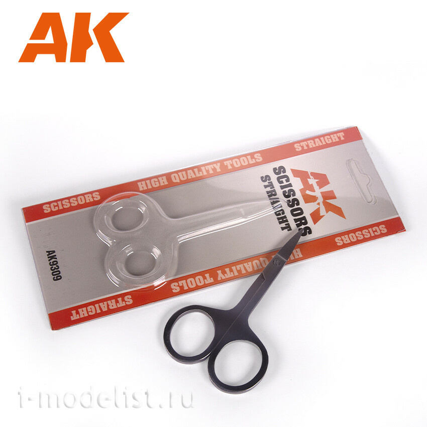 AK9309 AK Interactive Ножницы прямые для фототравления / Scissors Straight (Special PHOTOETCHED)