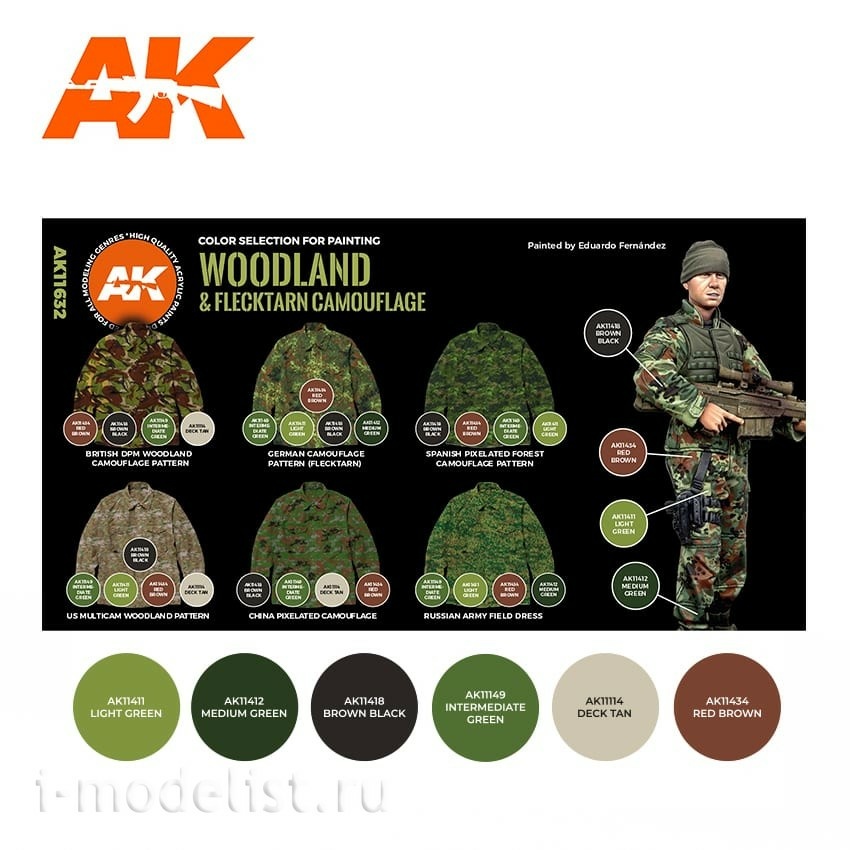 AK11632 AK Interactive Набор красок 