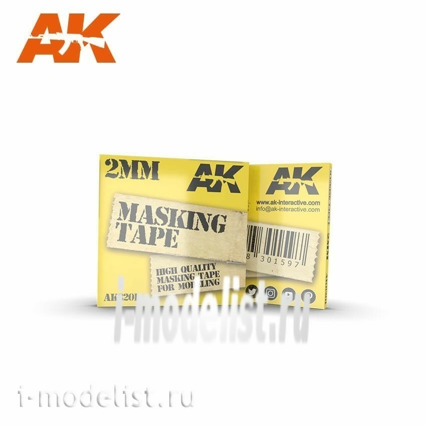 AK8201 AK Interactive MASKING TAPE: 2MM / Маскирующая лента