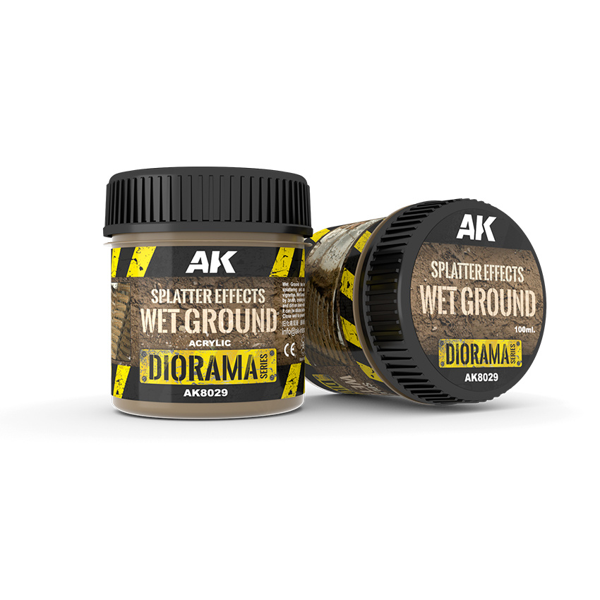 AK8029 AK Interactive Splatter Effects Wet Ground 100ml (Эффект брызг, мокрая поверхность)