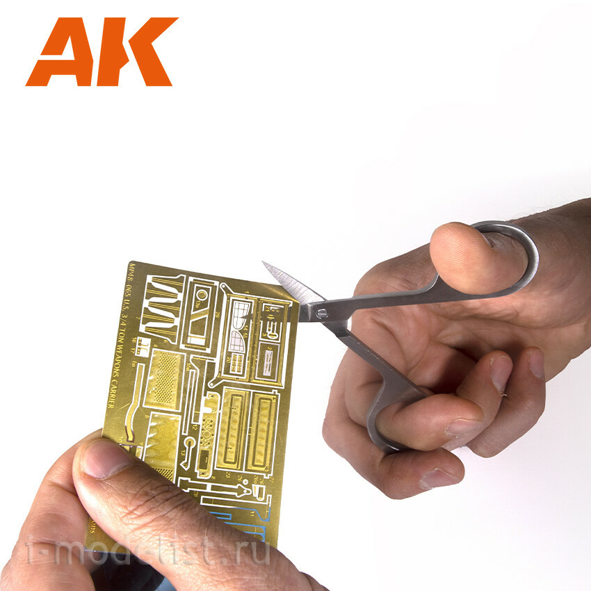 AK9309 AK Interactive Ножницы прямые для фототравления / Scissors Straight (Special PHOTOETCHED)