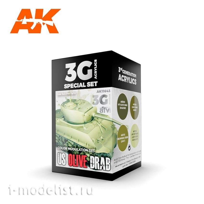 AK11643 AK Interactive Набор красок 