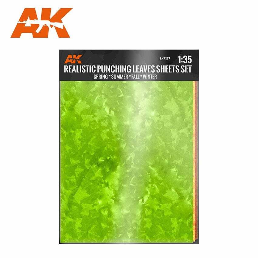 AK8147 AK Interactive Набор листов для штамповки листьев / PUNCHING LEAVES SHEETS SET