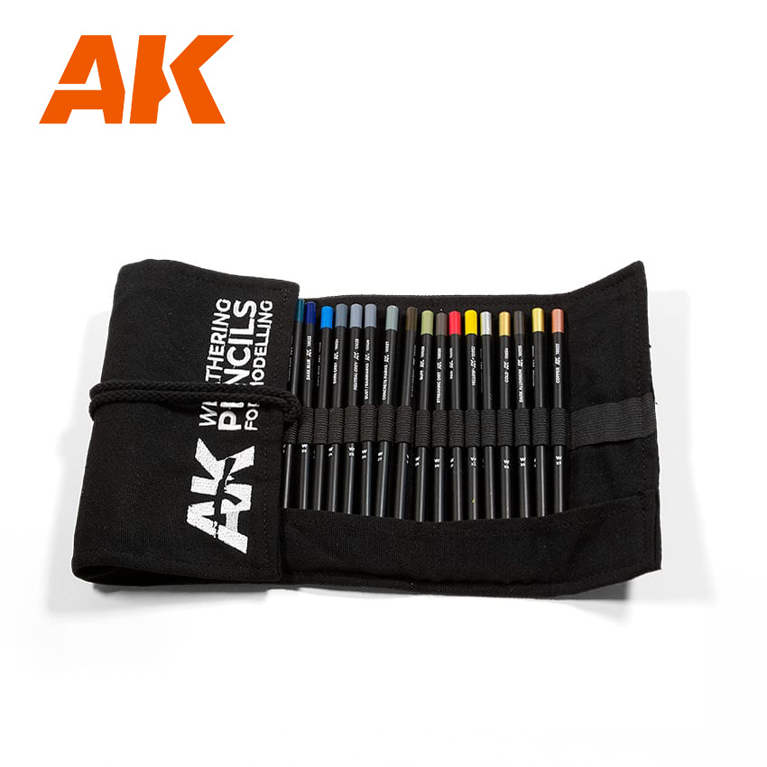 AK10048 AK Interactive Набор акварельных карандашей в тканевом пенале