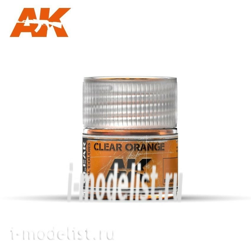 RC506 AK Interactive Краска акриловая Clear Orange (прозрачный оранжевый) 10ml