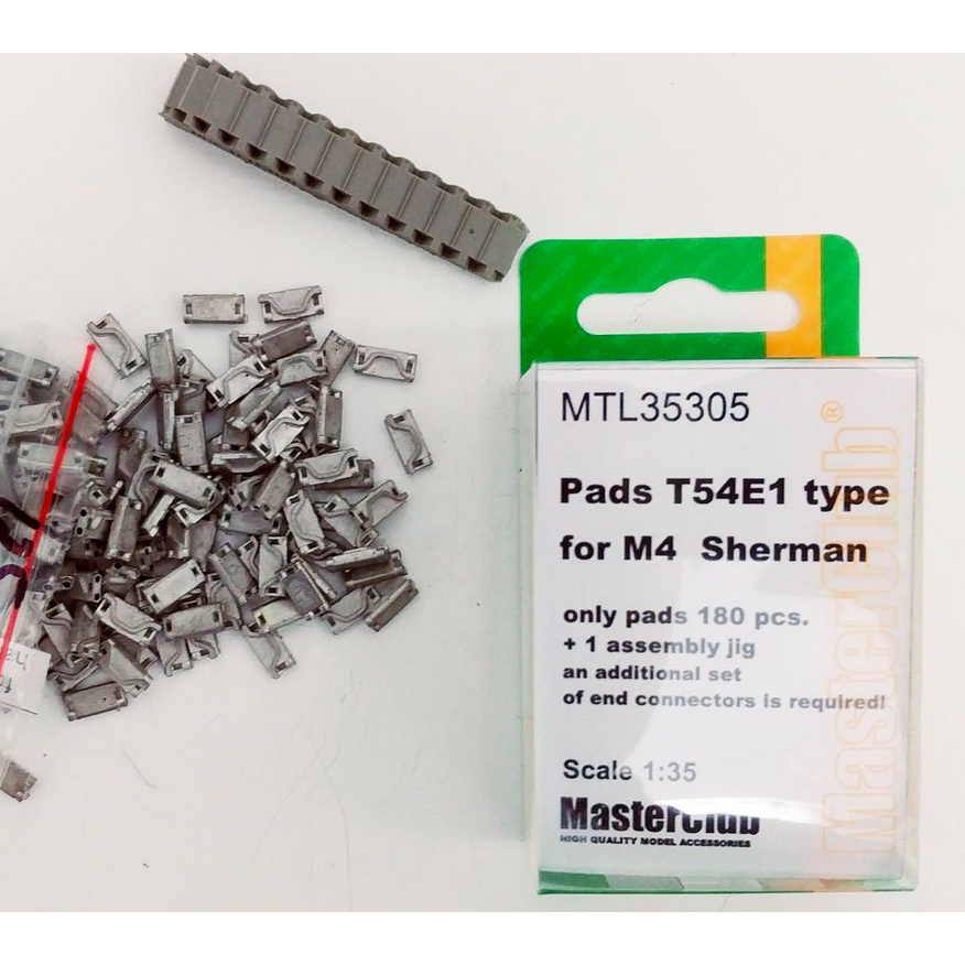 MTL-35305 MasterClub 1/35 Подушки траков типа T54E1 для M4 Sherman (180 шт.)