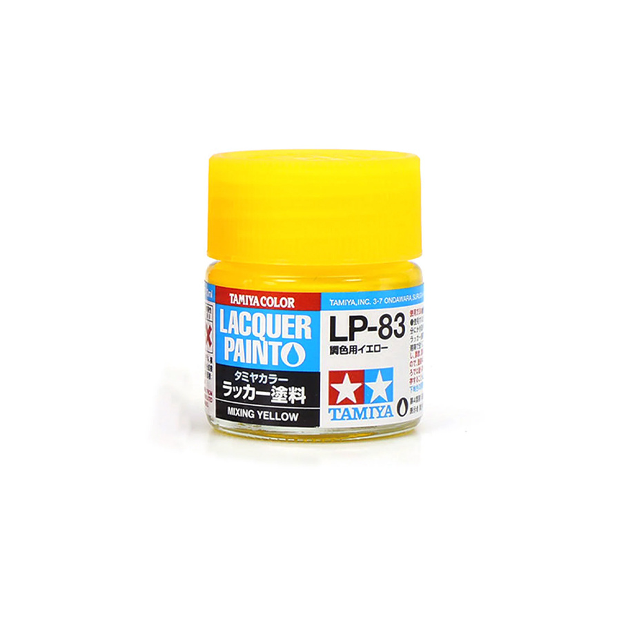 82183 Tamiya Лаковая краска LP-83 Mixing Yellow (жёлтый для смешивания)