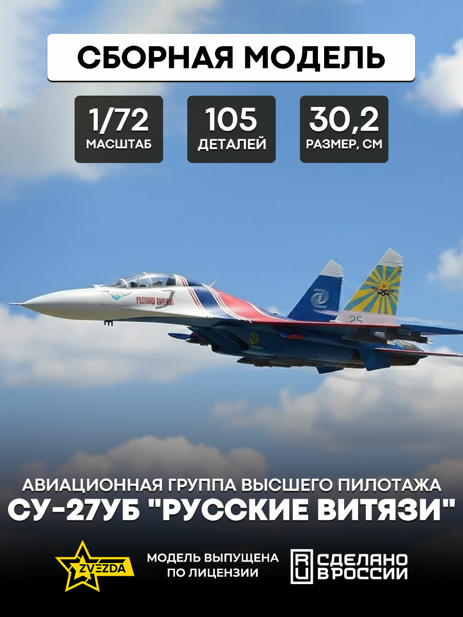 7277 Звезда 1/72 Авиационная группа высшего пилотажа Су-27УБ 