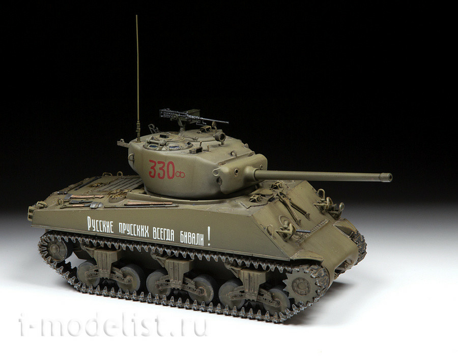 3645 Звезда 1/35 Американский средний танк М4А2 (76) W «Шерман»