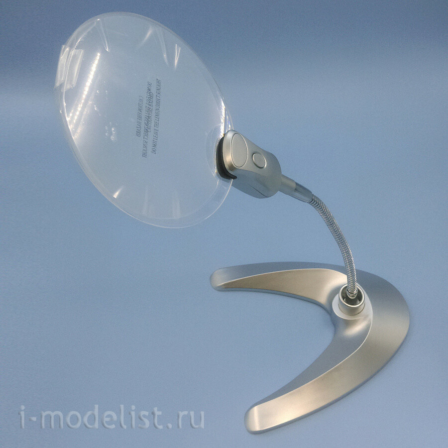 MW-2141-B MANWAH Лупа 4-кратная с подсветкой (на подставке)