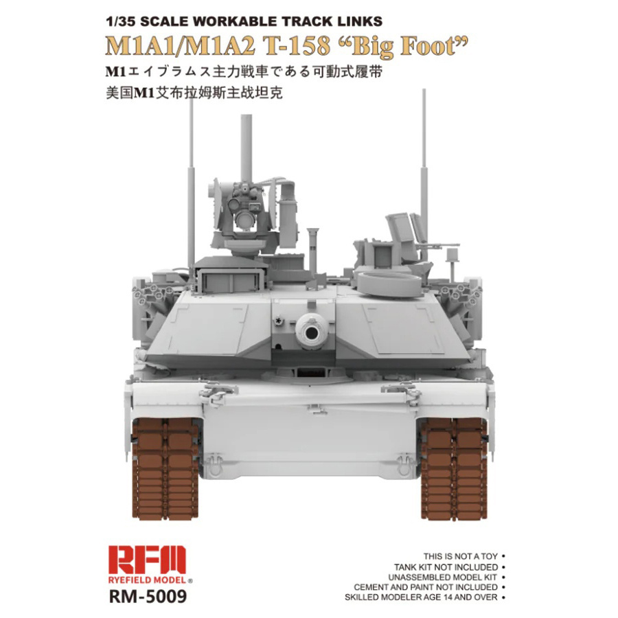 RM-5009 Rye Field Model 1/35 Траки рабочие для M1A1/M1A2 T-158 