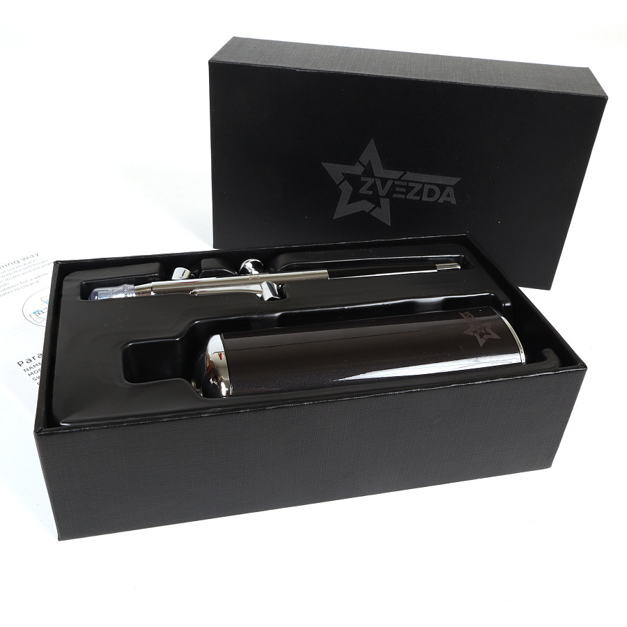 MW-9009A MANWAH Аэрограф + беспроводной портативный аккумуляторный воздушный компрессор (серебристый)