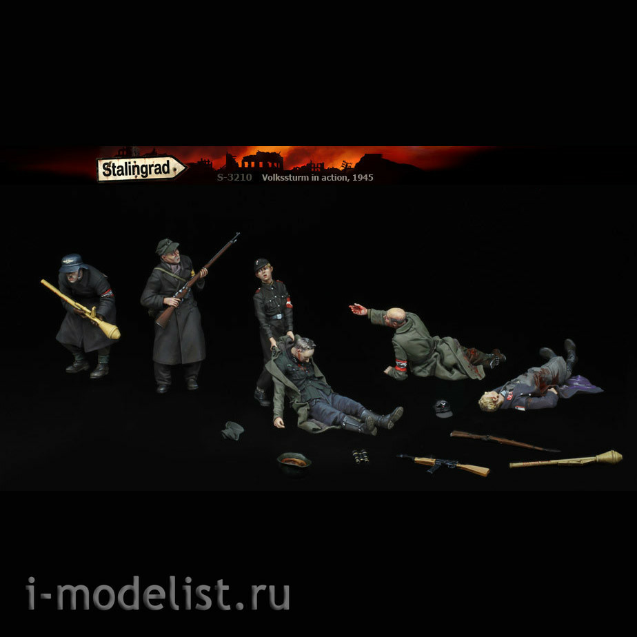S-3210 Stalingrad 1/35 Volkssturm in action, 1945 Big set