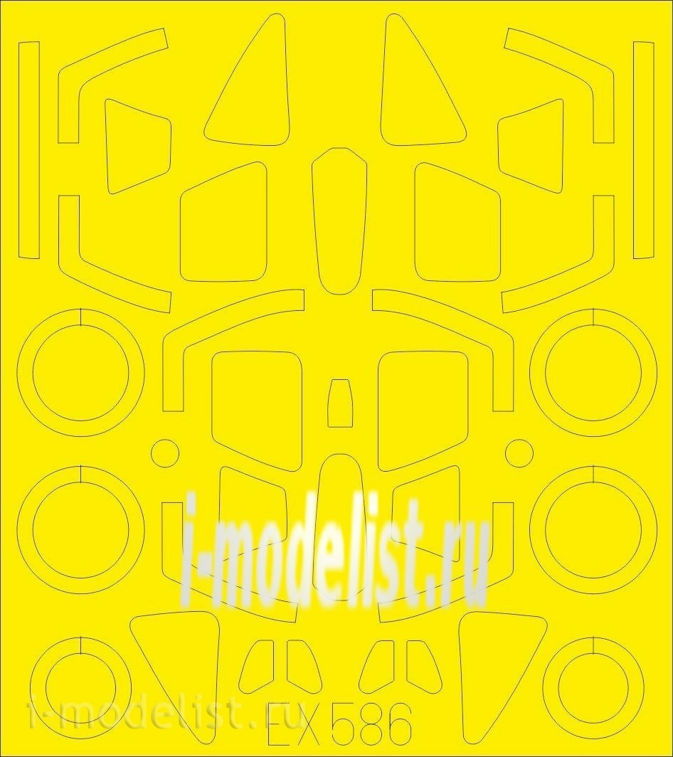 EX586 Eduard 1/48 Маска для С-17/22UM3K TFace