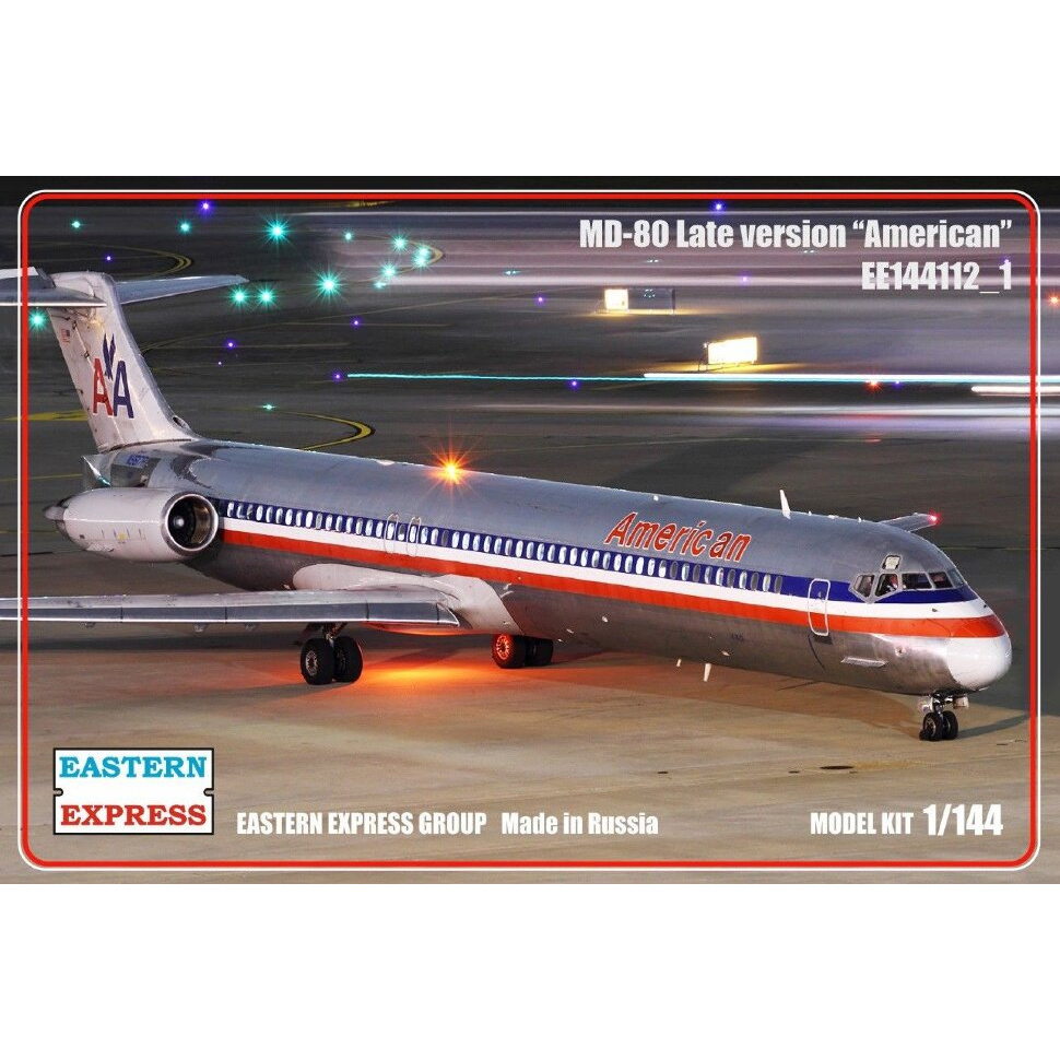 144112-1 Восточный экспресс 1/144 Авиалайнер MD-80 поздний American (Limited Edision)