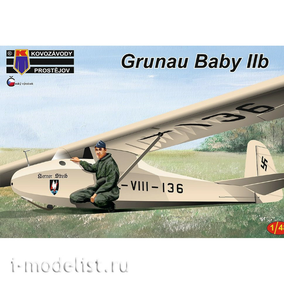 KPM4813 Kovozavody Prostejov 1/48 Самолёт Grunau Baby
