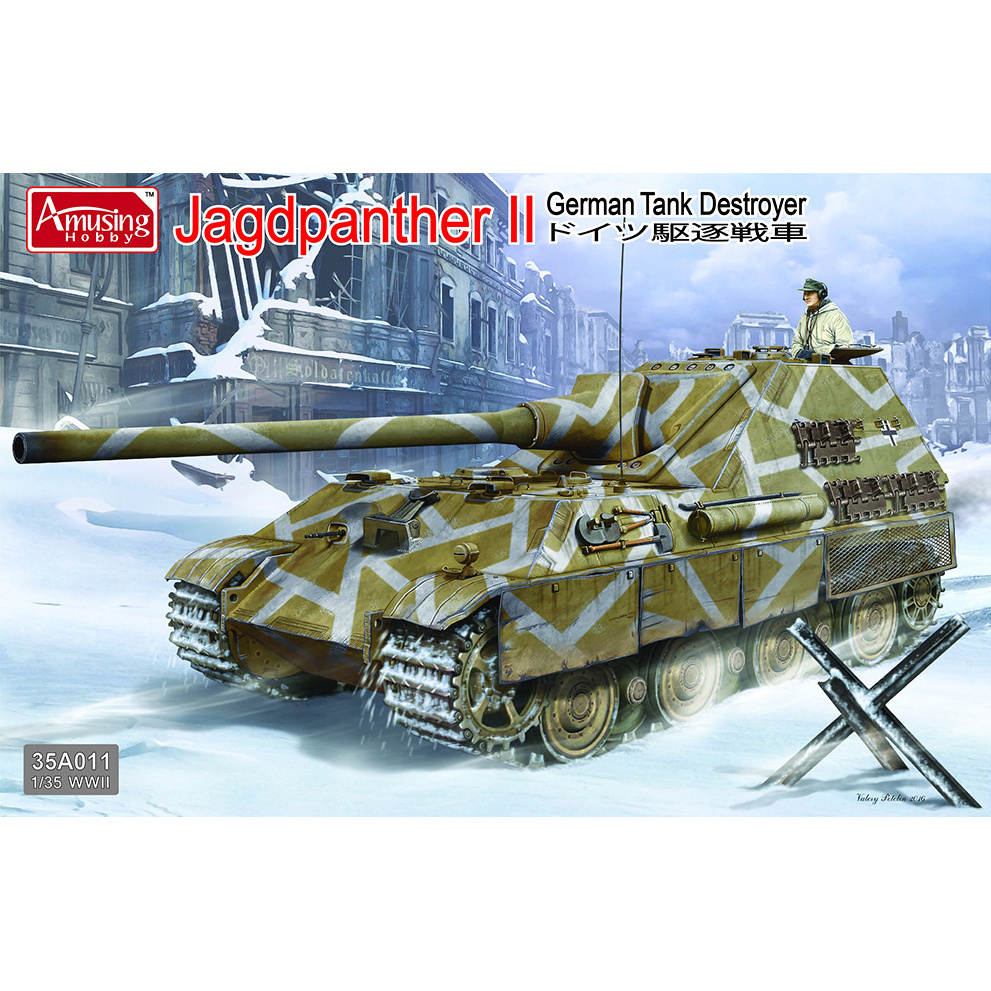 35A011 Amusing Hobby 1/35 German Tank Destroyer Jagdpanther II :: Сборные  модели :: Техника :: Amusing Hobby :: 1/35