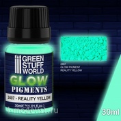 2407 Green Stuff World Пигмент светящийся в темноте - желто-зеленый 30 мл / Glow in the Dark - REALITY YELLOW-GREEN