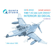 QDS-48342 Quinta Studio 1/48 3D Декаль интерьера кабины F-4G late (Meng) (Малая версия)