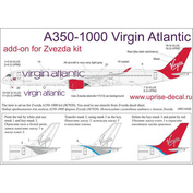 URC14420 Sunrise 1/144 Decal for A350-1000 airliner, Virgin Atlantic